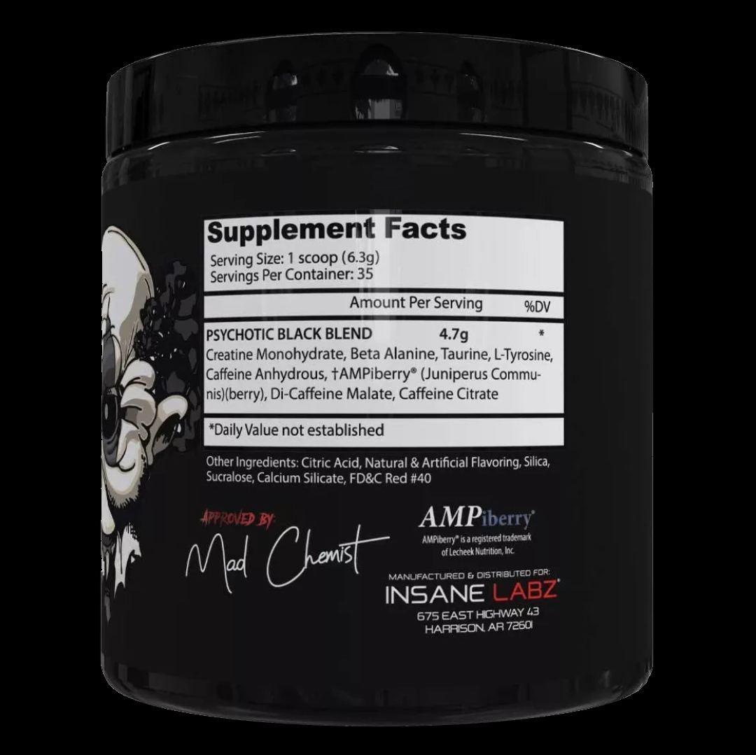 INSANE LABZ PSYCHOTIC BLACK 35 SERV