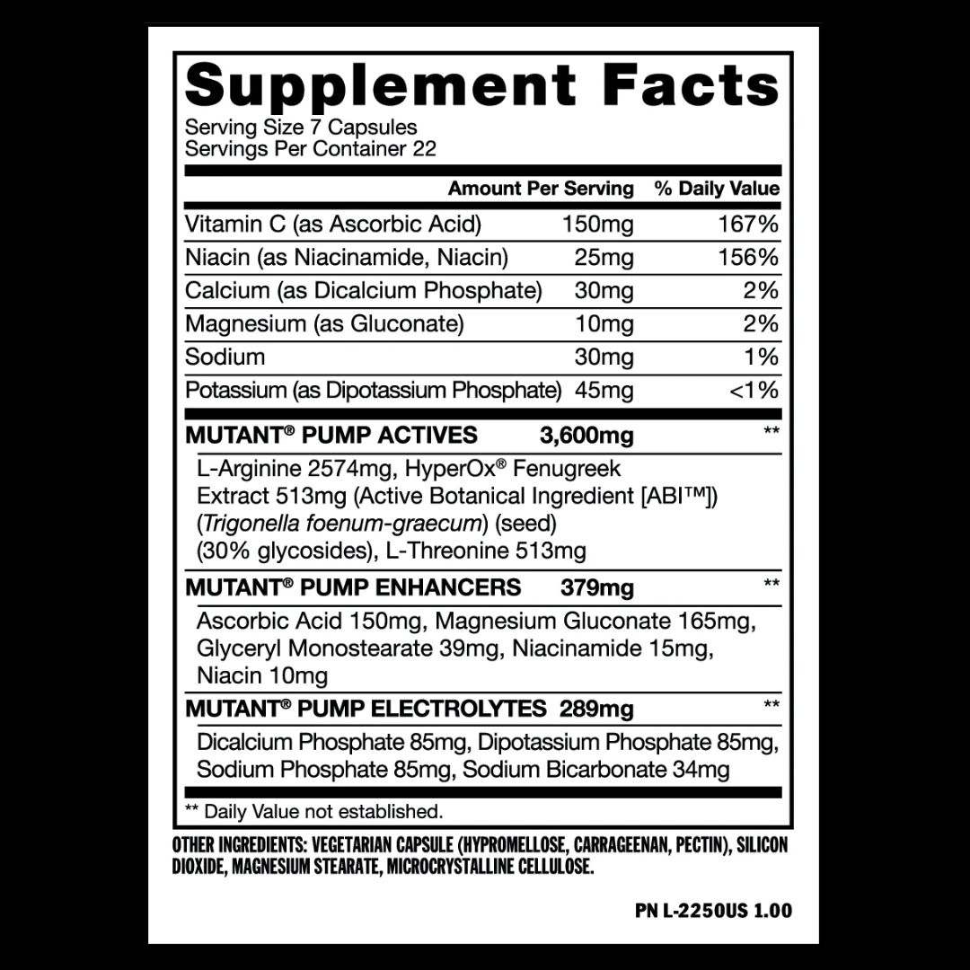 MUTANT PUMP 154 CAP