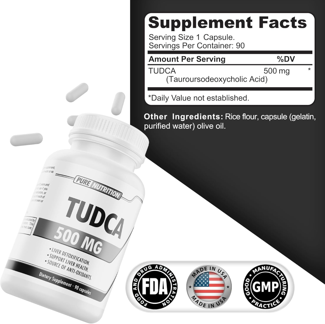 PURE NUTRITION TUDCA 500MG 90 CAP