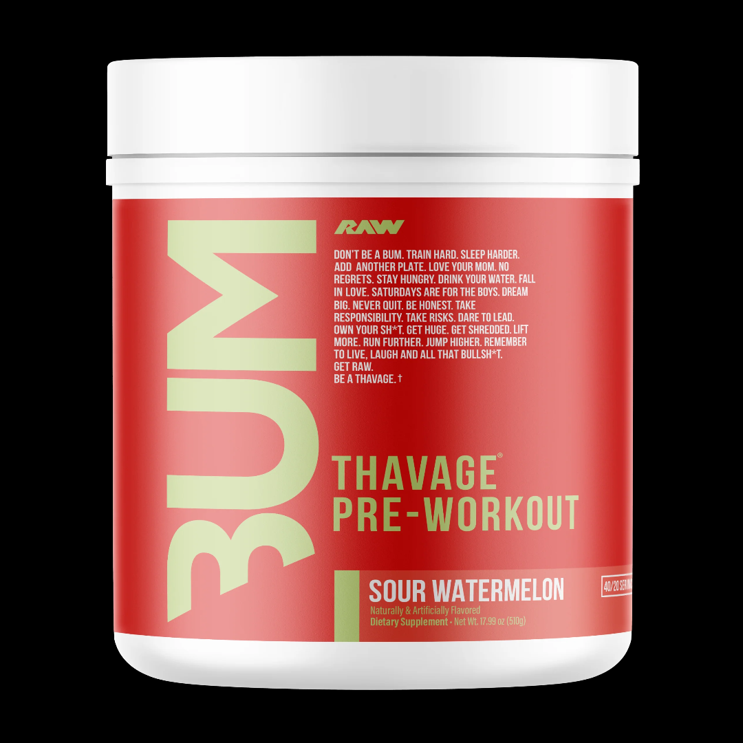 RAW THAVAGE PRE-WORKOUT 40/20 SERV