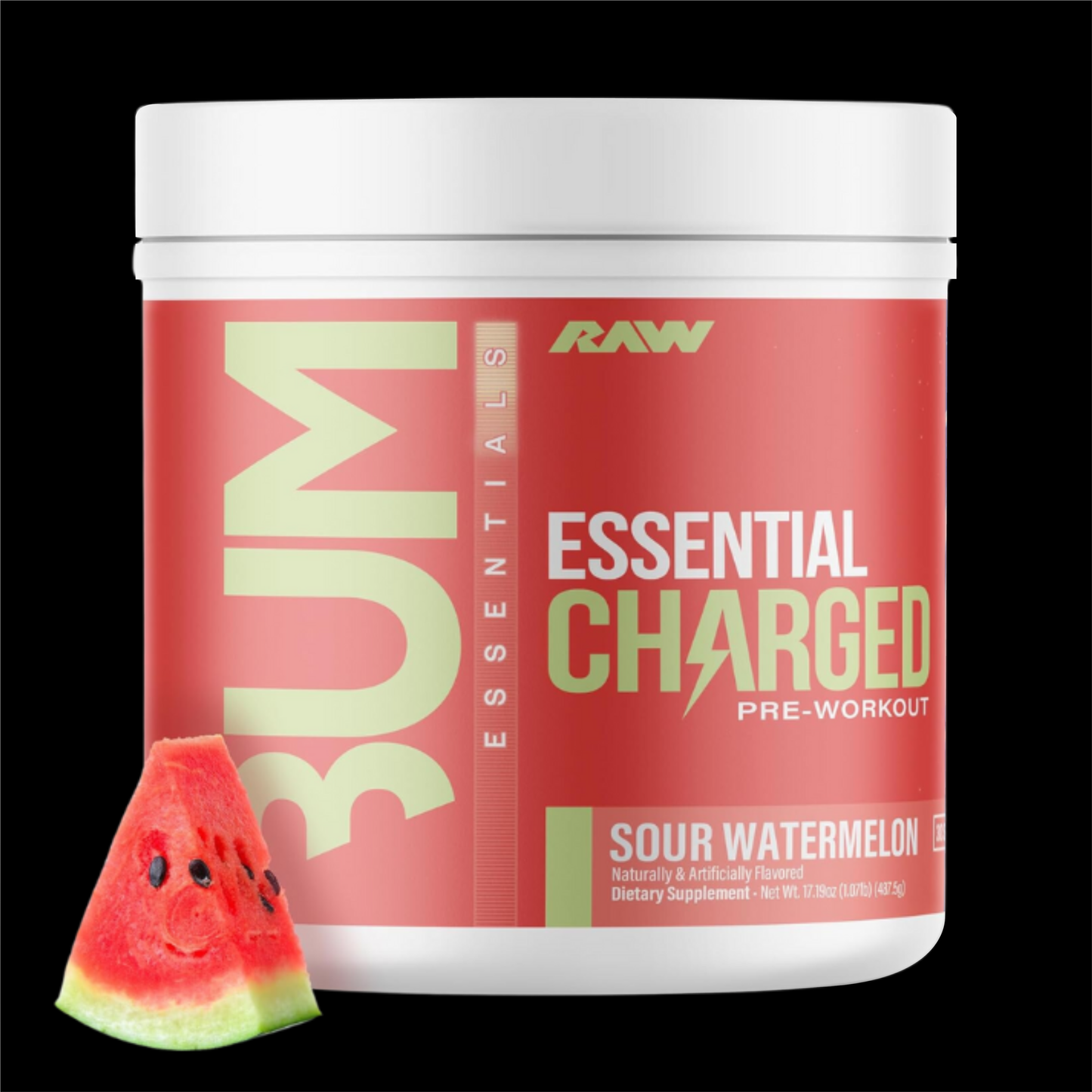 RAW ESSENTIAL CHARGED PRE-WORKOUT 25 SERV