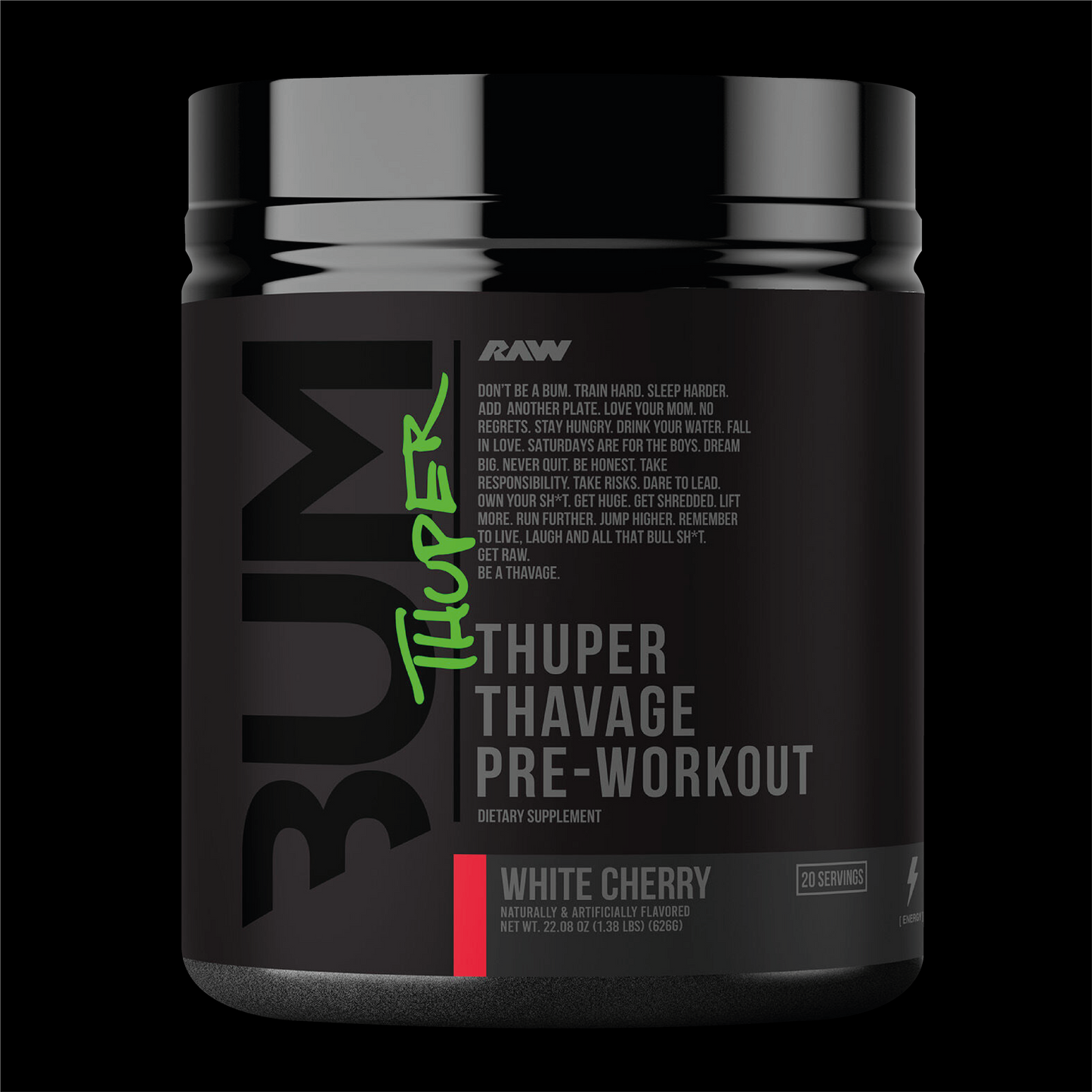 RAW THUPER THAVAGE PRE-WORKOUT 20 SERV