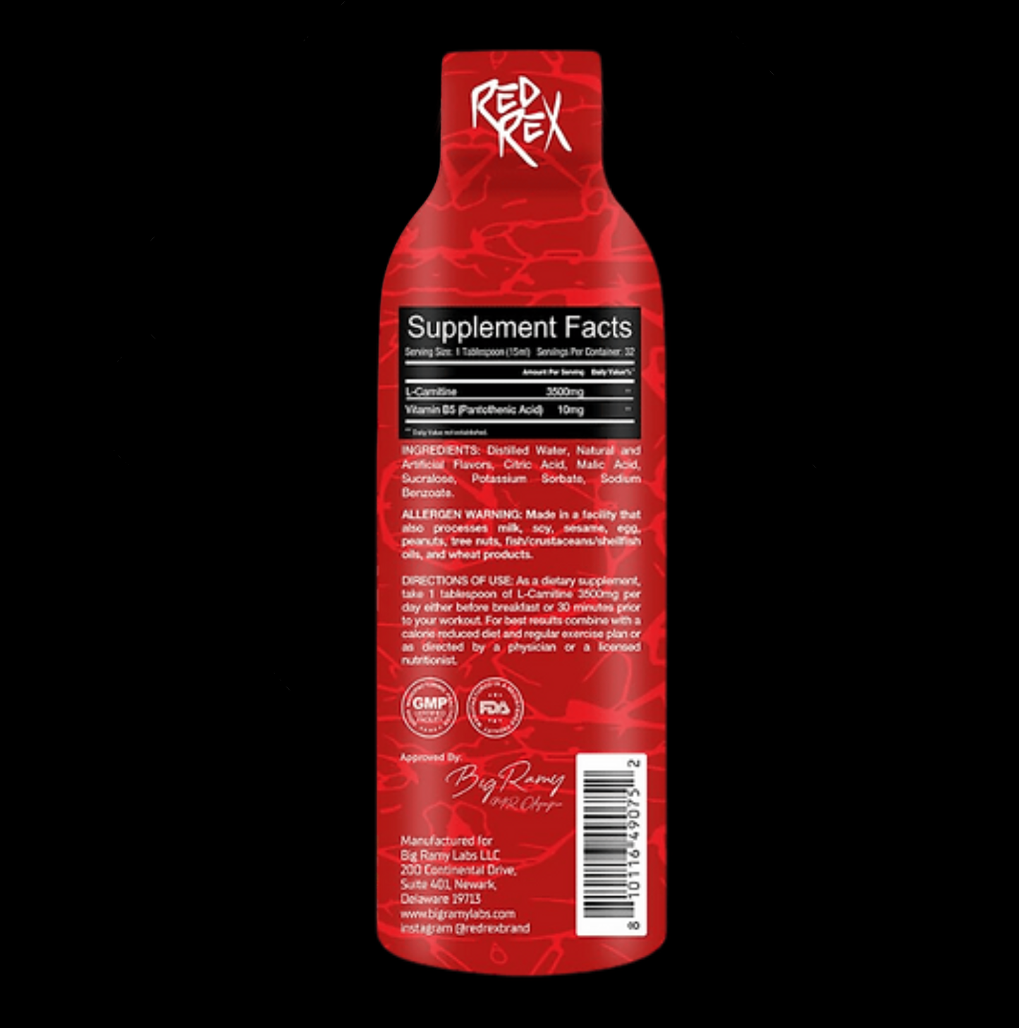 RED REX L-CARNITINE 3500MG