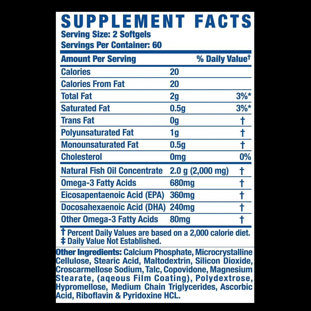RONNIE C. OMEGA-3 XS 120 SOFTGELS