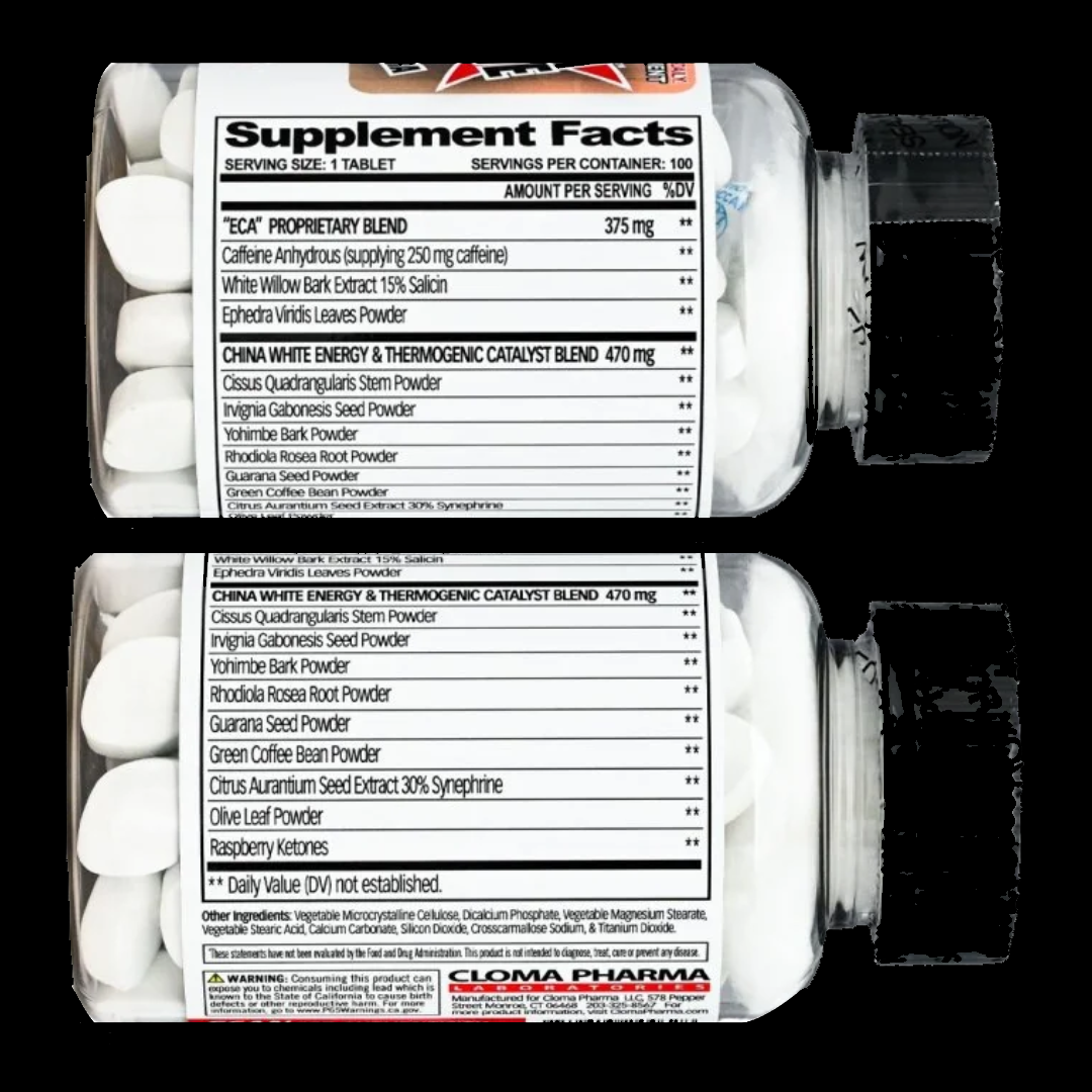 CLOMA PHARNA CHINA WHITE 100 TABS