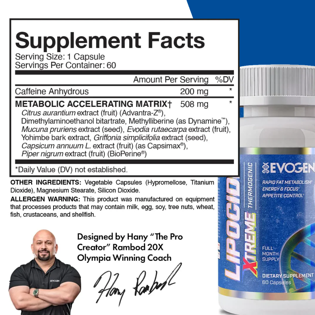 EVOGEN LIPOCIDE XTREME 60 CAP