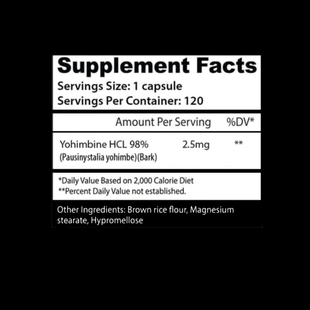 INSANE LABZ YOHIMBINE HCL 120 CAP