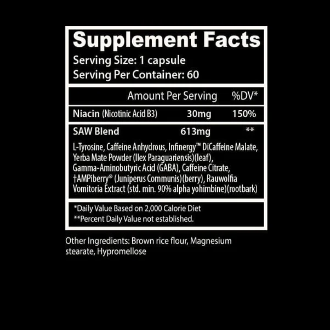 INSANE SAW FAT BURNER 60 CAP