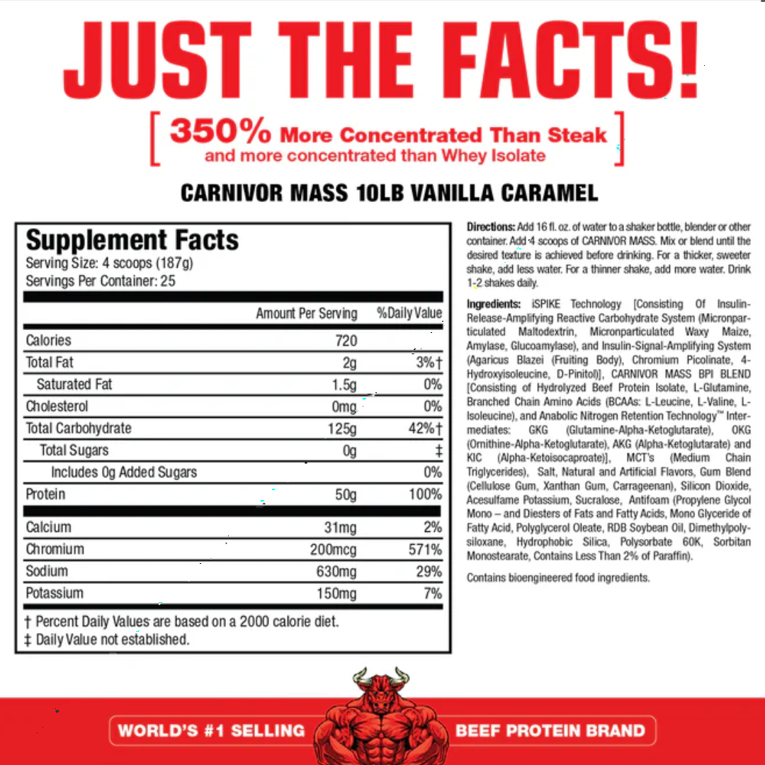 MUSCLEMEDS CARNIVOR MASS 10 LB