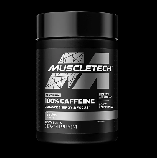 MUSCLETECH PLATINUM 100% CAFFEINE 125 TABS