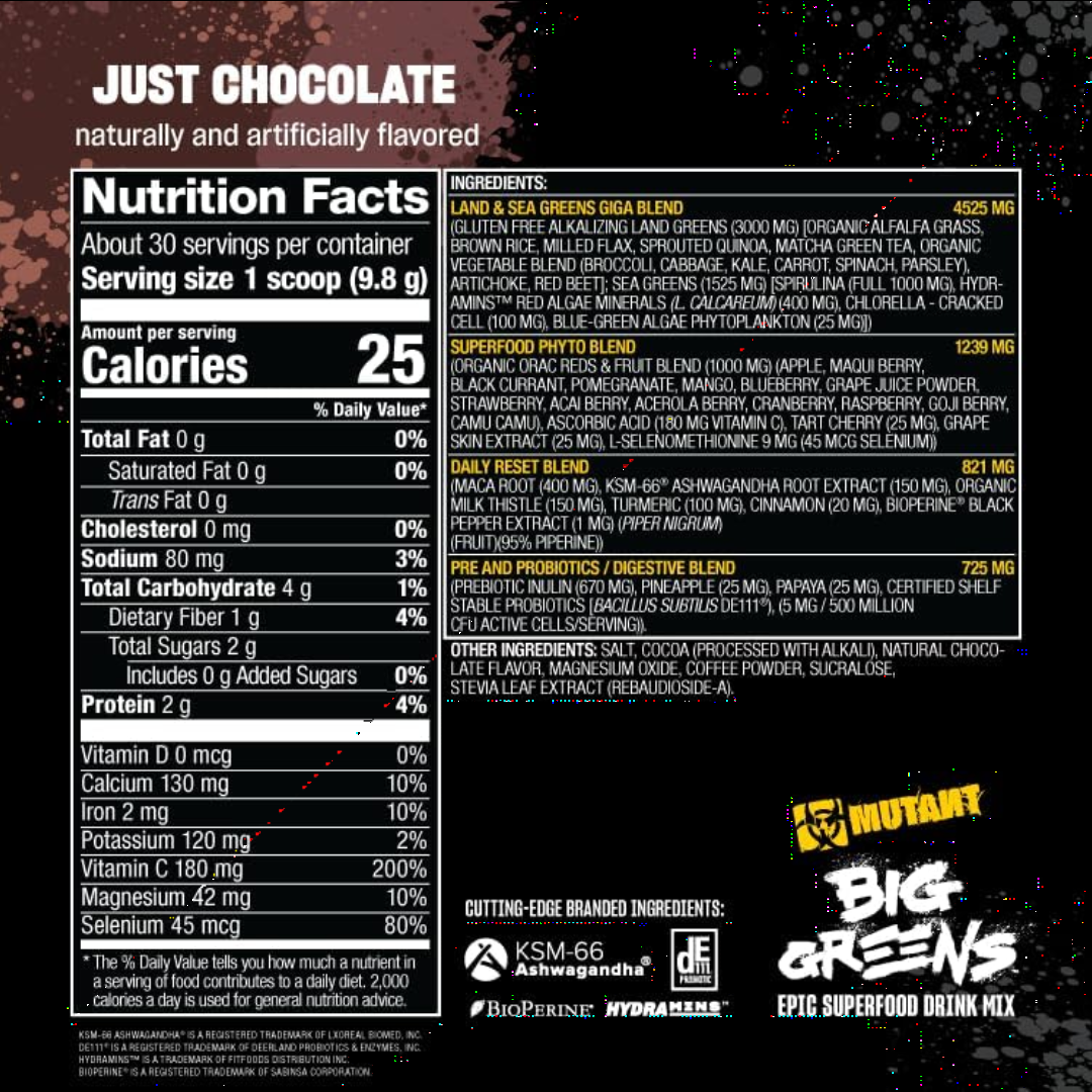 MUTANT BIG GREENS 30 SERV