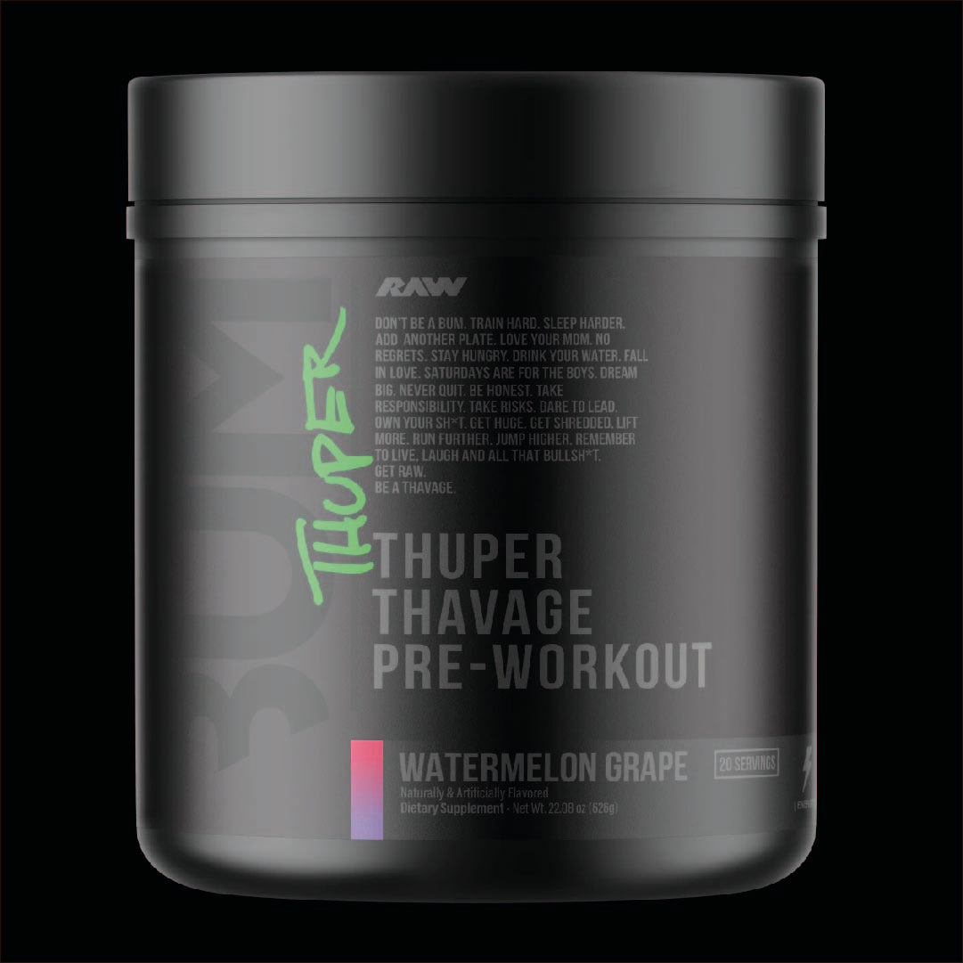 RAW THUPER THAVAGE PRE-WORKOUT 20 SERV